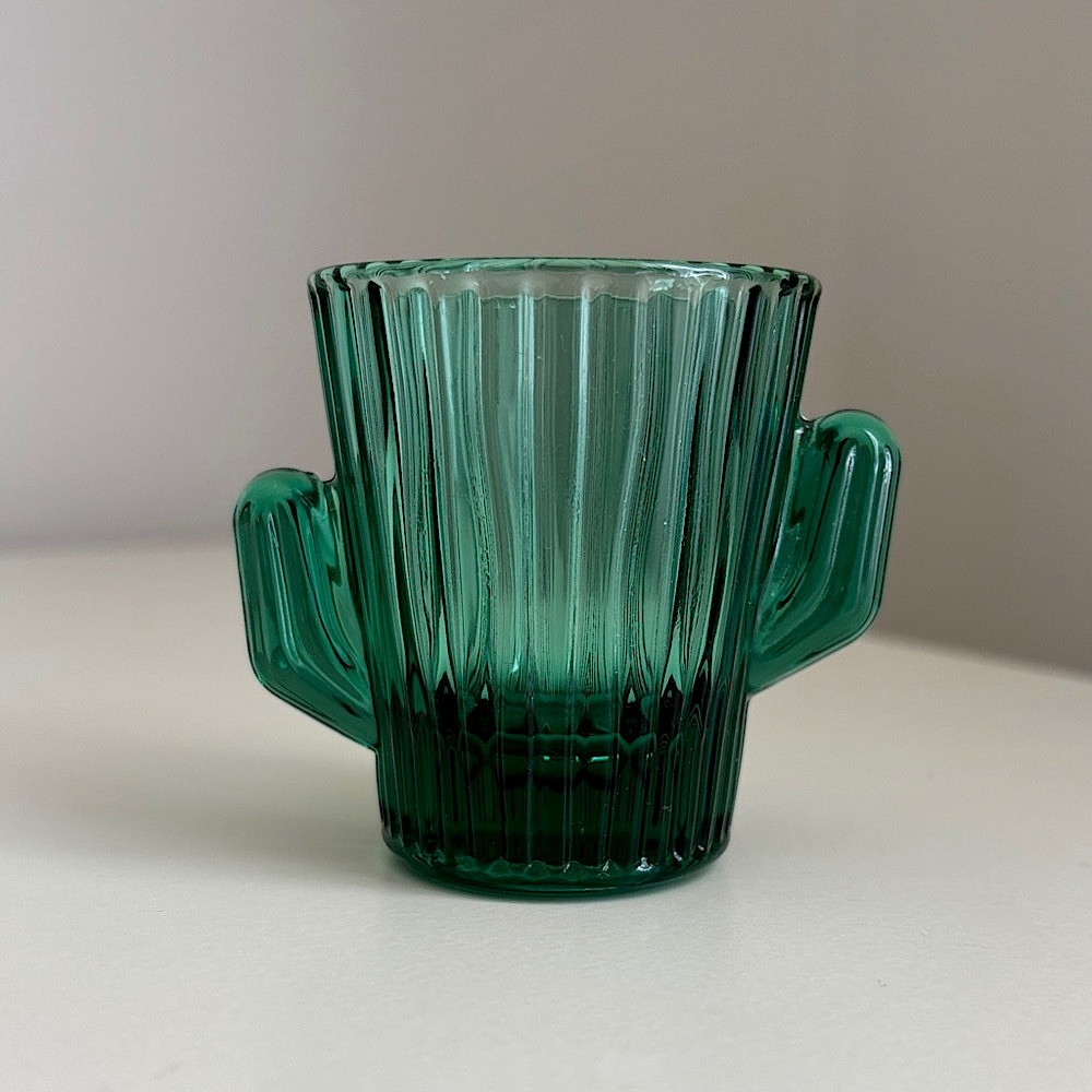 Vintage Libbey Cactus Shot Glass Mid Century Barware Retro Saguaro Cactus - Picture 3 of 7